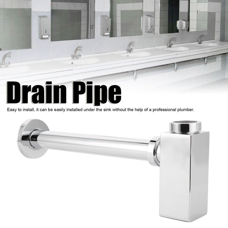 Copper Basin Sink Waste Pipe Trap Drain Kit Bathroom Kitchen