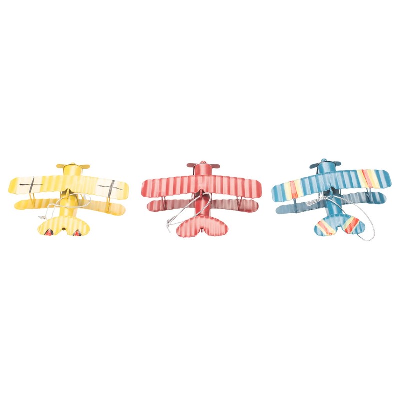 Kurt S. Eagle Vintage Aircraft Yellow Blue Red 4 Inch