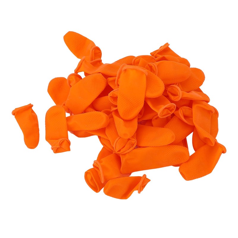 Disposable Finger Cots, 100 Pieces Waterproof Latex Finger Cots Protector