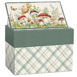 LANG Woodland Mushrooms Recipe Card Box (2011107)