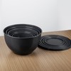 5-Piece Plastic Mixing Bowls with Lids Set for Kitchen, Nesting