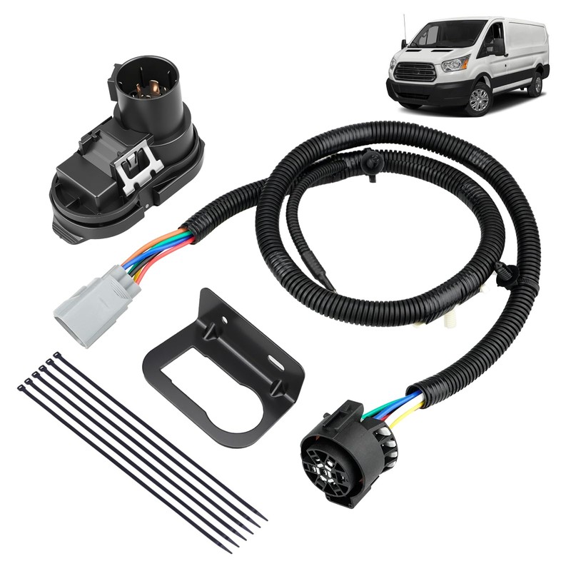 YCLL Trailer Tow Rear Bumper Wiring Connector Harness Kit Fits