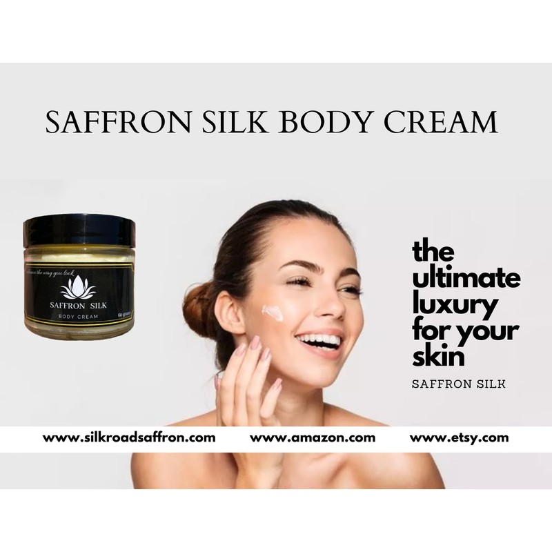 SAFFRON SILK BODY CREAM (60 gram / 2 oz)