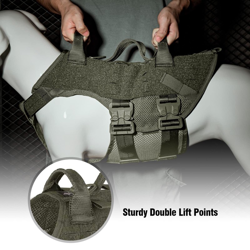 PETAC GEAR Tactical Dog Harness No Pull for Large Working
