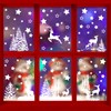 9 Sheet Large Size Christmas Snowflake Stickers Reusable Xmas Window