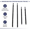 Window Weather Stripping Molding Trim Belt Compatible with Nissan Sentra