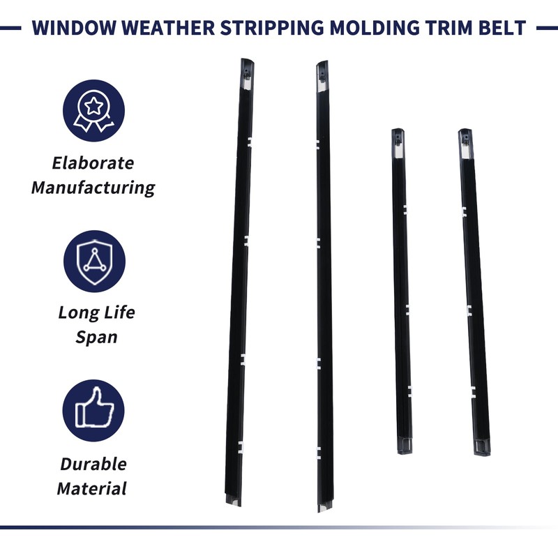 Window Weather Stripping Molding Trim Belt Compatible with Nissan Sentra