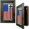 American Flag Hidden Gun Storage Cabinet - Stand For The