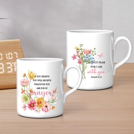 UV DTF Cup Wraps - 20 Sheet Bible Verse UV DTF Transfer Stickers, Christian UVDTF Cup Wraps for 16 oz, Inspirational Quotes, Flower Style Rub on Transfer for Glass, DIY Crafts