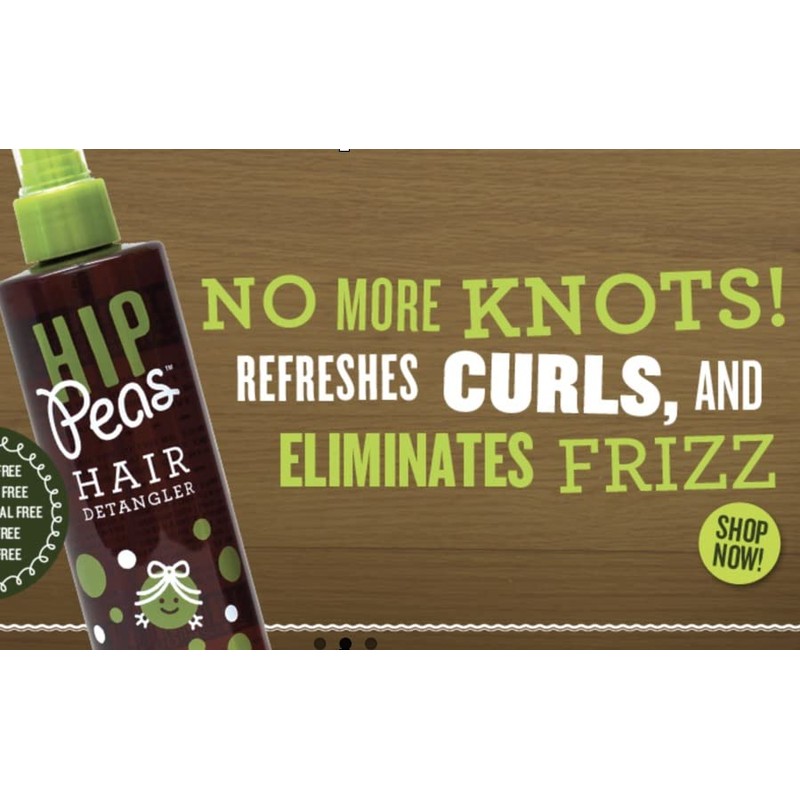 Hip Peas Detangler Leave-In Conditioner Spray For Kids, Wet or