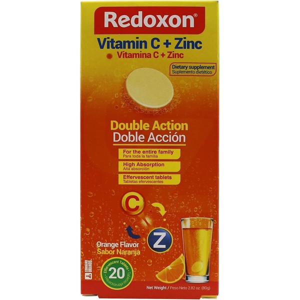 Redoxon NEW Redoxon Vitamin C + Zinc Effervescent Tablets of