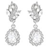 EleQueen Women's Austrian Crystal Art Deco Tear Drop Dangle Earrings