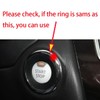 CYCDIY Silver Car Engine Start Stop Button Ignition Ring Cover