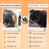 Hair Dye Shampoo 3 in 1, Long-Lasting Gray Hair Coverage,