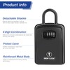 Iron Lock® XXL Key Lock Box Portable and Wall Mounted