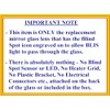 New Replacement Blind Spot Mirror Glass with Full Size Adhesive