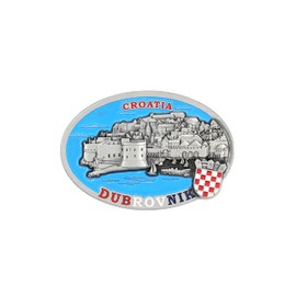Dubrovnik (Croatia) - 3D Metal Fridge Magnet for Kitchen Refrigerator - Unique Stylish Design Holiday Souvenir Gift