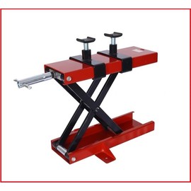 Universal Motorcycle Lift 1100 LB Capacity Wide Deck Motorcycle Center Scissor Lift Jack Hoist Stand for Street Bikes Cruisers Touring Motorcycles ATVs