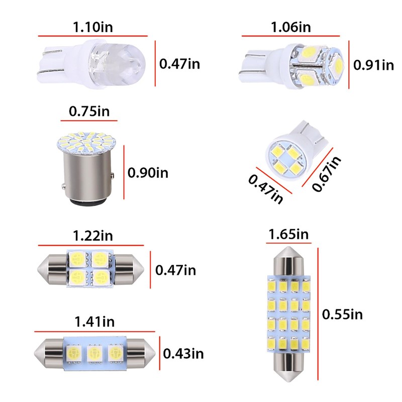 Oskkude 42 PCS Upgraded LED Interior Car Lights Kit, Super