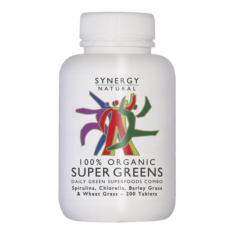 Synergy Natural 100% Organic Super Greens, 100g Powder