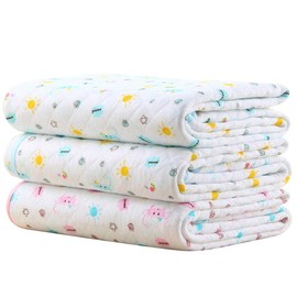 MBJERRY Waterproof Diaper Changing Pads Portable - Breathable Leak Proof Mattress Pad Protector Baby Changing Mat for Toddler, Kids Pack of 3 (S (17.7 x 13.7 Inch))