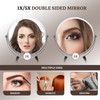 GRANDECO Double Sided Mirror, Standard Viewing and 5X Magnification, Mirror'