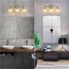 yenlacy 3 Light Bathroom Vanity Light, Brushed Nickel Bathroom Light
