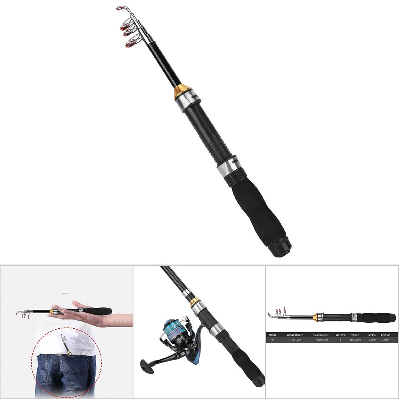 Sea Fishing Rod EAV Handle Small Durable Reel Seat Compact