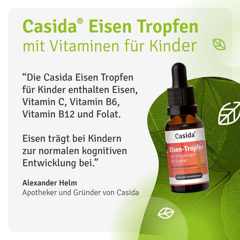 Casida Iron Drops with Vitamins for Children - Dietary Supplement