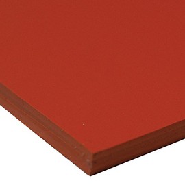Small Parts 36-004O-125-036-006 Silicone Sheet, 40A Durometer, Smooth Finish, No Backing, 0.125" Thickness, 36" Width, 6" Length, Orange