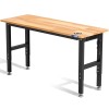 Workpro Adjustable Workbench 48"X22"/60''x2 - 48"x22" with Leveling Foot