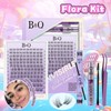 Flora Natural C Curl Kit - 120pcs 8-18mm Eyelash Cluster