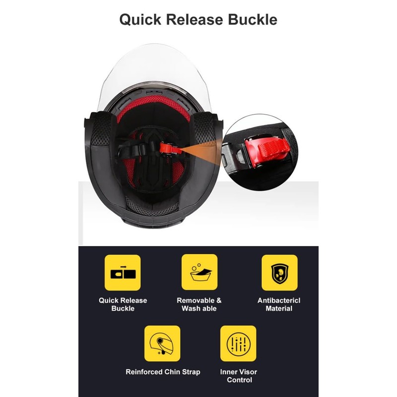 PITMOTO Open-Face Motorcycle Helmet. DOT, Model PM-768. -Matte White-X-Large