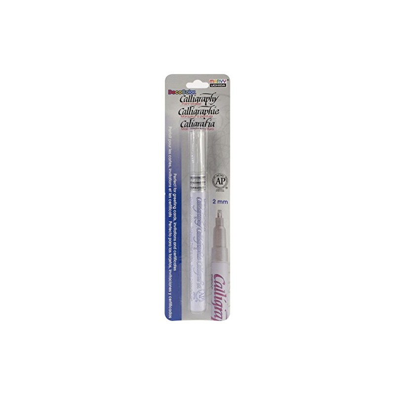 Deco Color Calligraphy Opaque Paint Marker 2mm-Silver