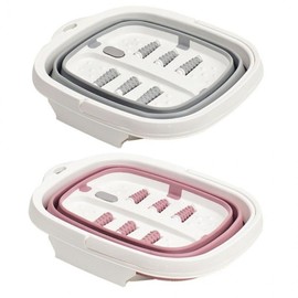 Folding foot bath is popular recommended pink