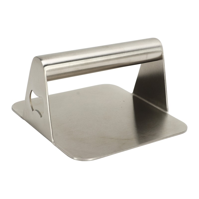 Burger Press Rectangular 304 Stainless Steel Burger Smasher Non Stick