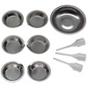 Cali&Brita [Stainless Steel Paint Plate Set of 10] Paint Dishes,