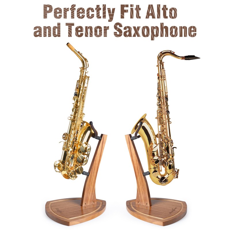Musbeat Saxophone Stand, Saxophone Stand for Alto and Tenor, Zebra