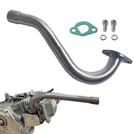 QASKEHKT Exhaust Header Pipe for Predator 196cc 212cc GX160 GX200 Go Kart