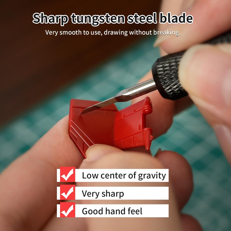 Bucasso Model Scriber, Line Scriber with Tungsten Steel Blades, Model