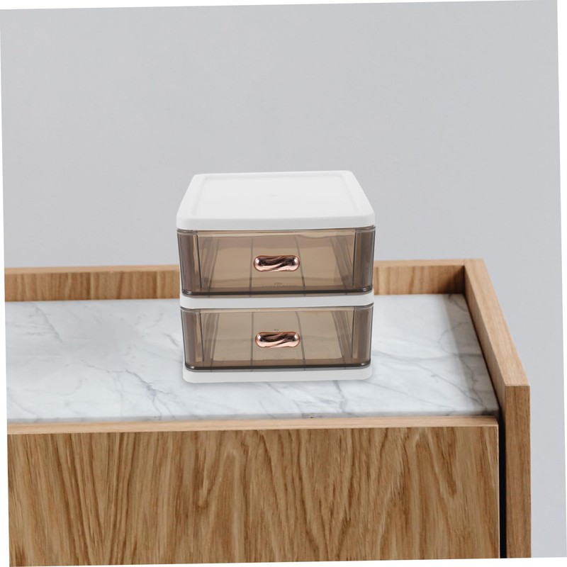 Operitacx Desktop Storage Box Organizer for Files Drawer Storage for