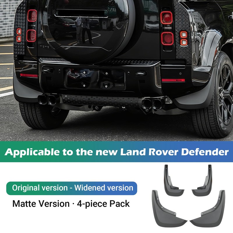 4PCS Mud Flaps for Land Rover Defender 2020-2025 | Widened