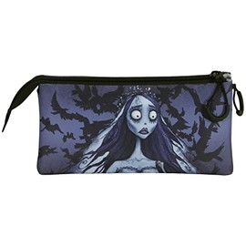 Corpse Bride Bride-FAN Triple Pencil Case 2.0 Blue, blue, 2.0 Fan Triple Pencil Case Bride