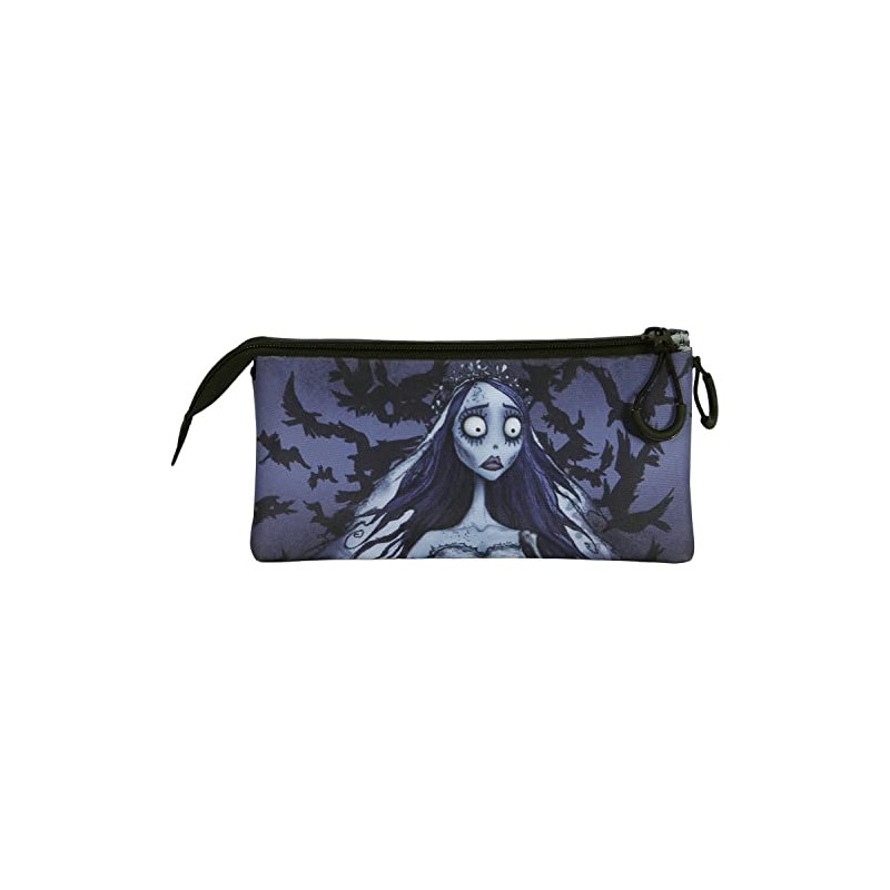 Corpse Bride Bride-FAN Triple Pencil Case 2.0 Blue, blue, 2.0