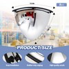 Suzile 8 Pieces Quarter Dome Mirror High Viewing Angle Safety