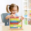 Wondertoys Wooden Abacus Maths Games with 100 Beads for Kids