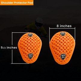 4PC CE Level 2 Elbow and Shoulder Certified Armor Pads Set, Level 2 Approved Men’s Biker Shoulder, and Elbows Protector for Motorcycle Jackets and Pants.