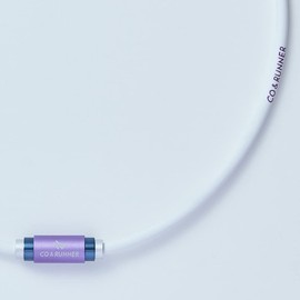 CO&RUNNER 管理医療機器 ネックレス 磁気ネックレス 肩こり 首コリ 家庭用永久磁石磁気治療器スポーツネックレス ネックレス ホワイト(VNS) M/CR01W-VNS-M