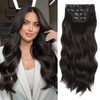 [NEW IN] Vigorous Clip in Hair Extensions Long Wavy Synthetic