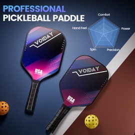 Pickleball Paddles Set of 2 x Purple - 02